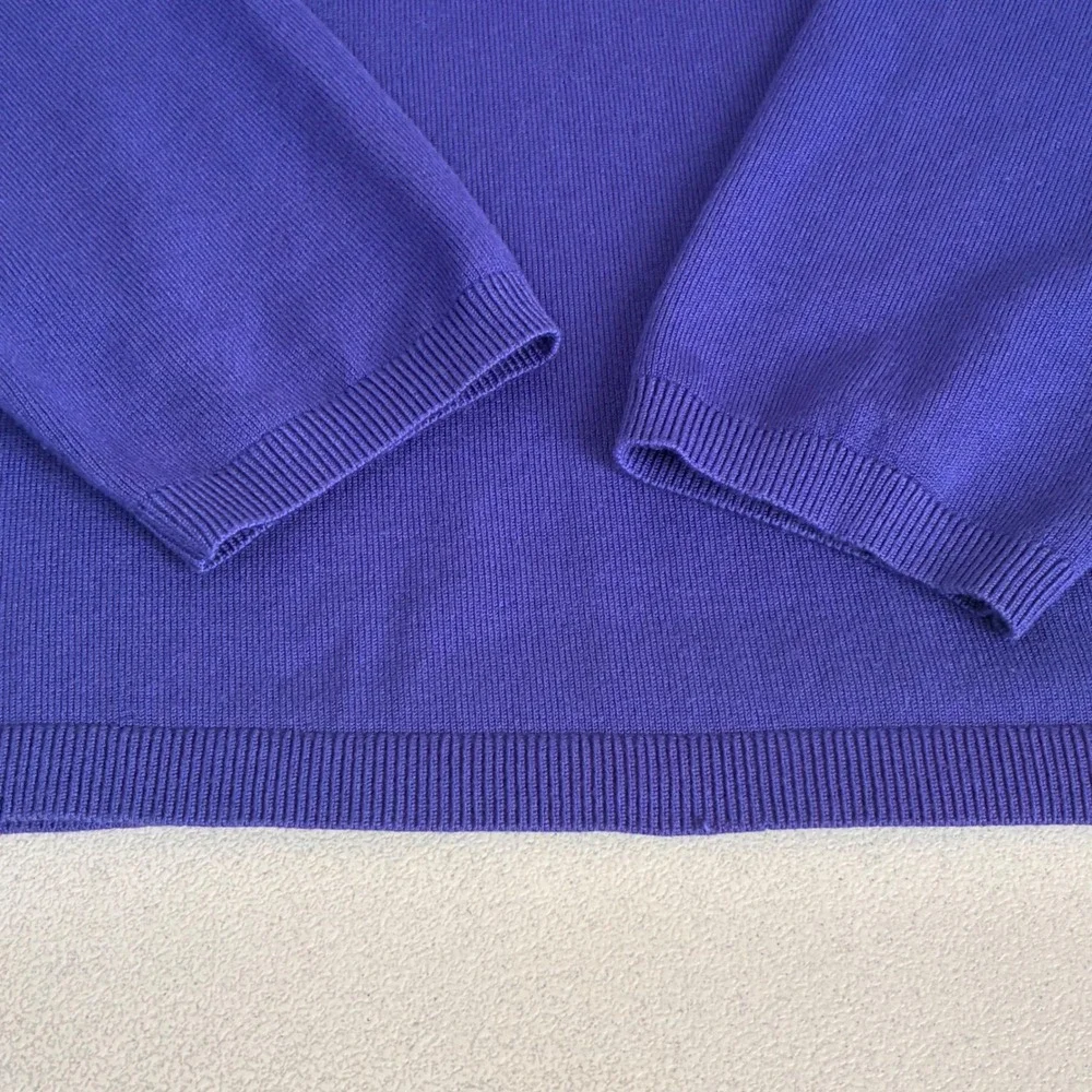 Chico's mock neck sweater Women's XL Purple Long sleeve Soft Office Weekend